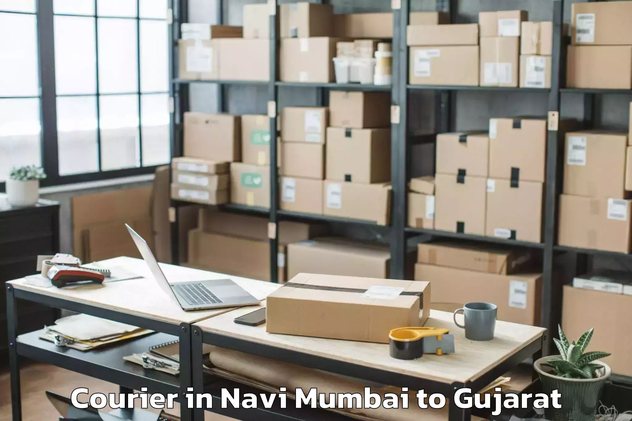 Top Navi Mumbai to Patan Courier Available